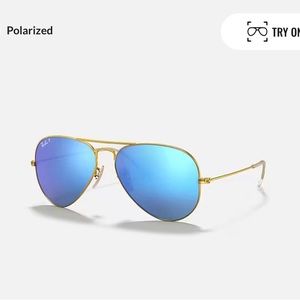 Ray Ban Aviator Blue Flash Sunglasses